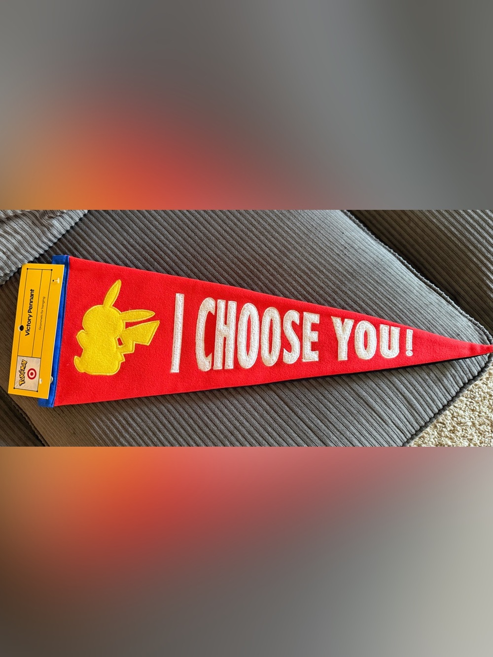 Pokemon X Target Pikachu "I Choose You!" Victory Pennant New Red Exclusive Decor